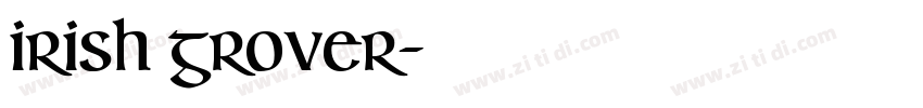 Irish Grover字体转换